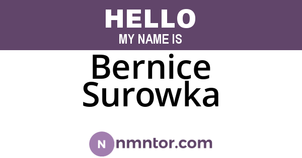 Bernice Surowka