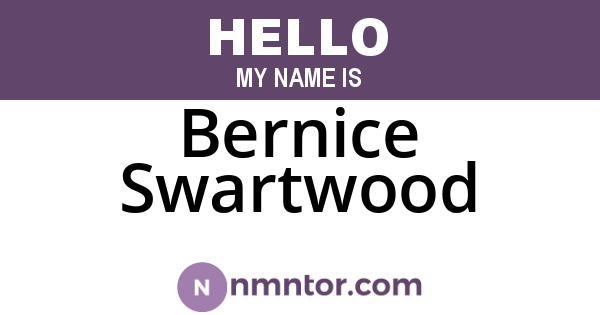 Bernice Swartwood