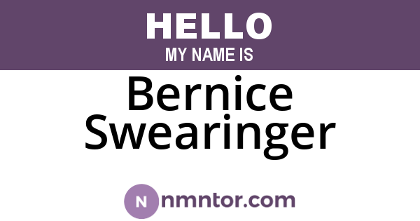 Bernice Swearinger