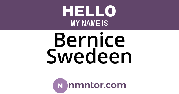 Bernice Swedeen