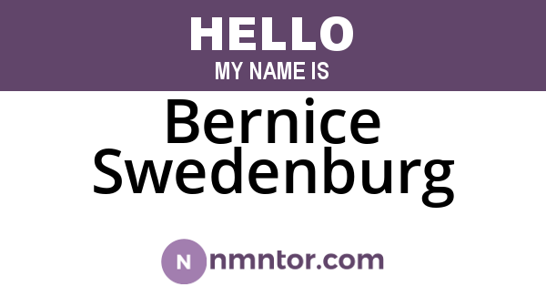 Bernice Swedenburg
