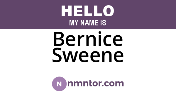 Bernice Sweene