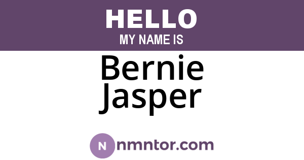 Bernie Jasper