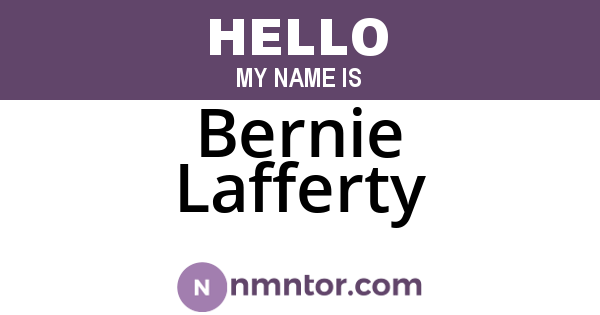 Bernie Lafferty