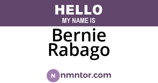 Bernie Rabago