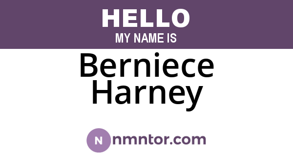 Berniece Harney