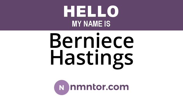 Berniece Hastings
