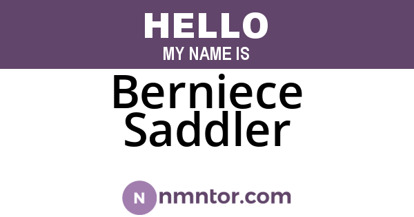 Berniece Saddler