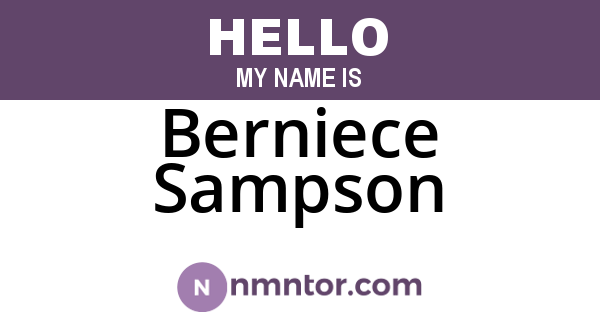Berniece Sampson