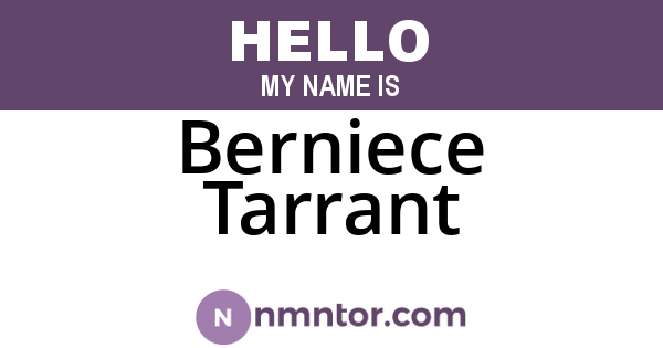 Berniece Tarrant