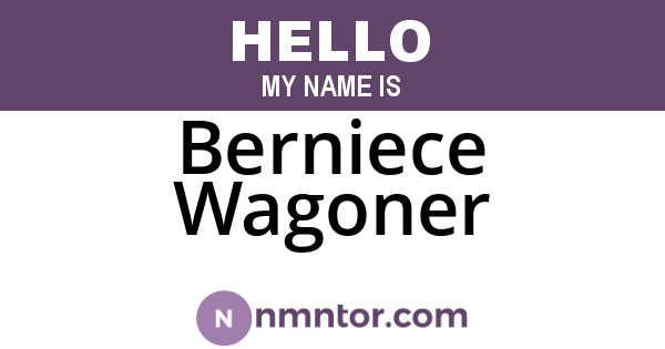 Berniece Wagoner