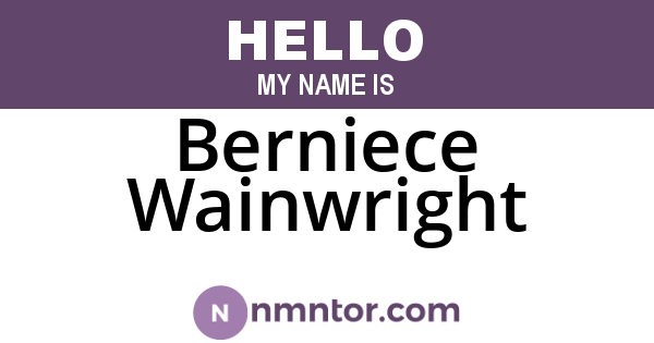 Berniece Wainwright