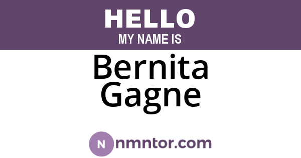 Bernita Gagne