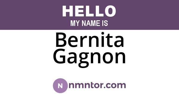 Bernita Gagnon