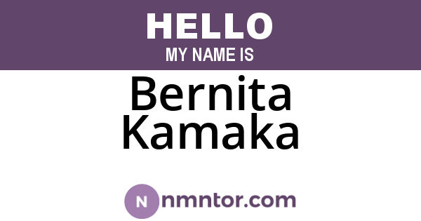 Bernita Kamaka