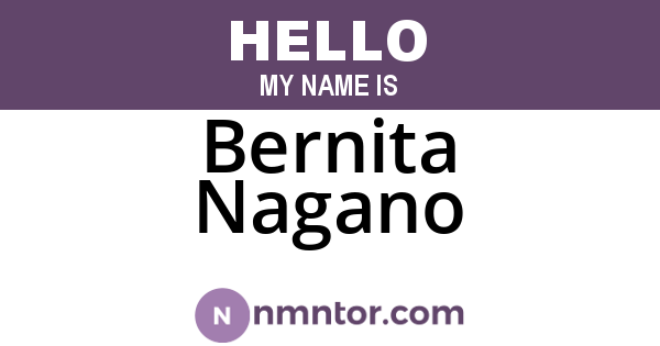 Bernita Nagano