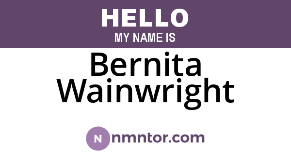 Bernita Wainwright