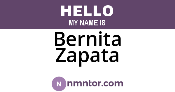 Bernita Zapata