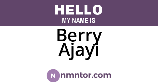 Berry Ajayi