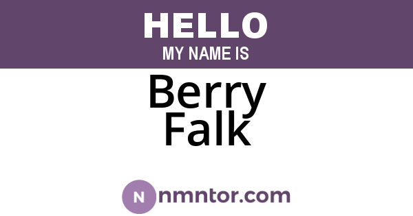 Berry Falk