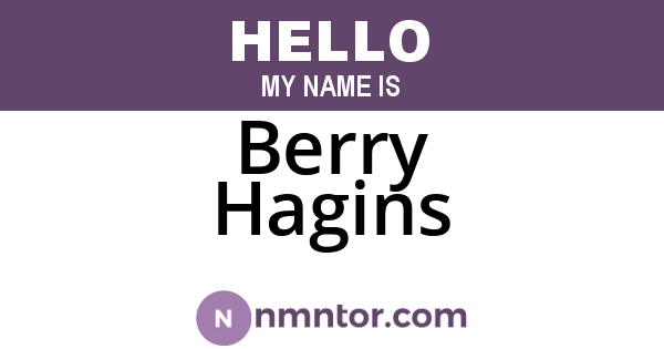 Berry Hagins