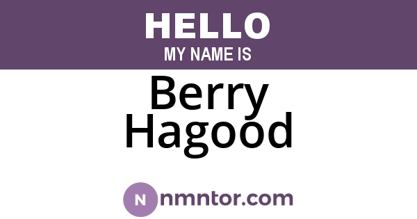 Berry Hagood