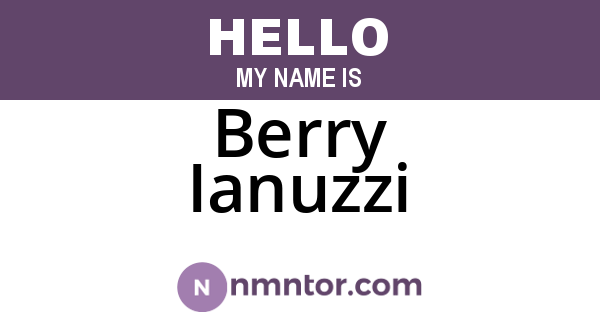 Berry Ianuzzi