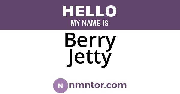 Berry Jetty