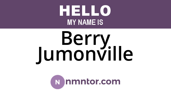 Berry Jumonville