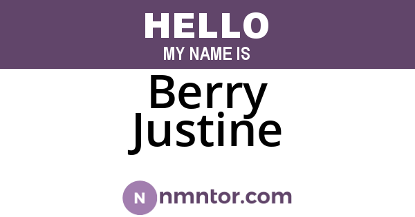 Berry Justine