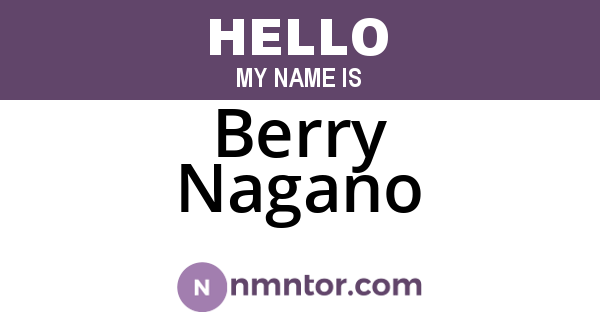 Berry Nagano