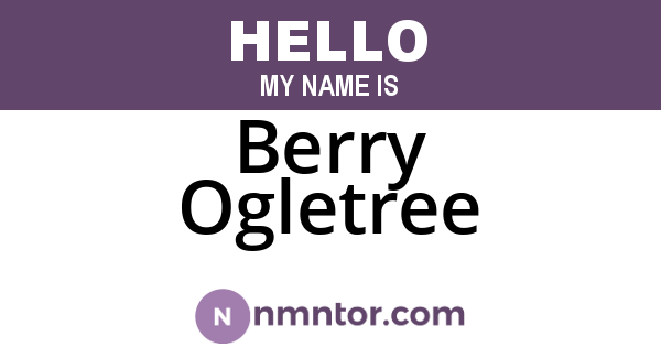 Berry Ogletree