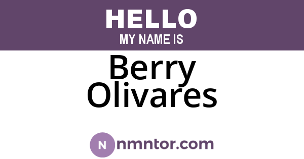 Berry Olivares
