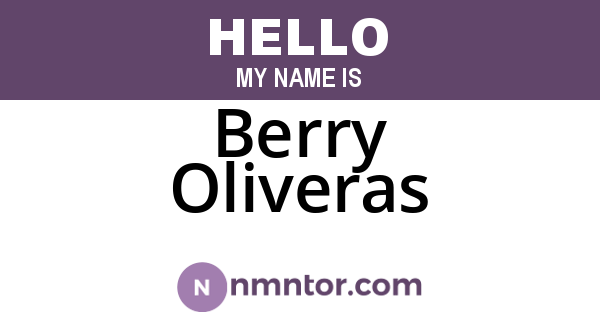 Berry Oliveras