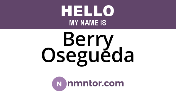 Berry Osegueda