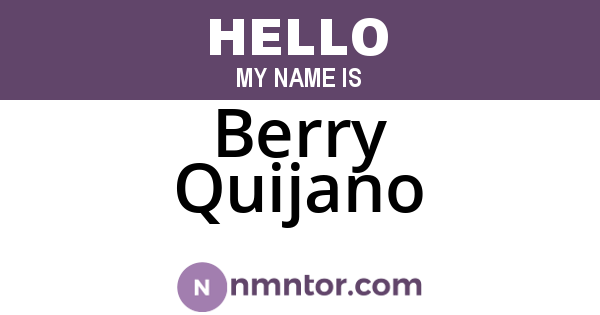 Berry Quijano