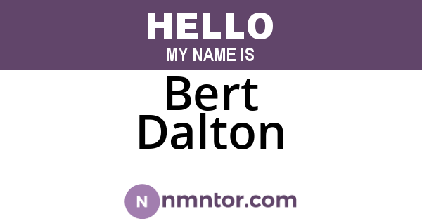 Bert Dalton