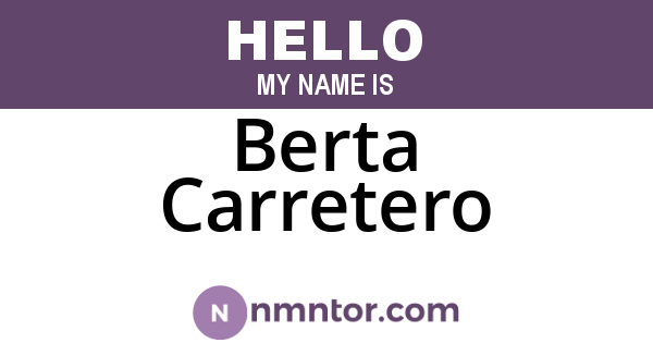 Berta Carretero