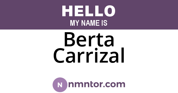 Berta Carrizal