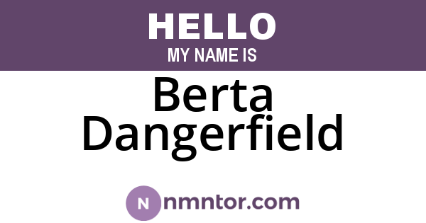 Berta Dangerfield