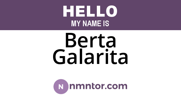 Berta Galarita