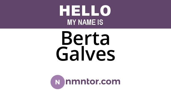 Berta Galves