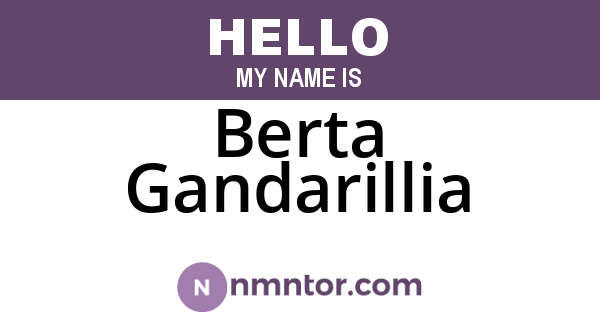 Berta Gandarillia