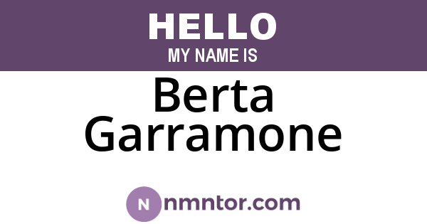 Berta Garramone