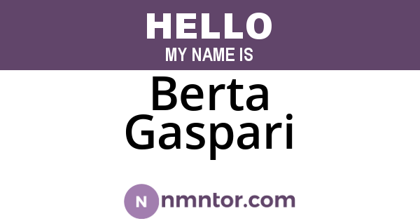 Berta Gaspari