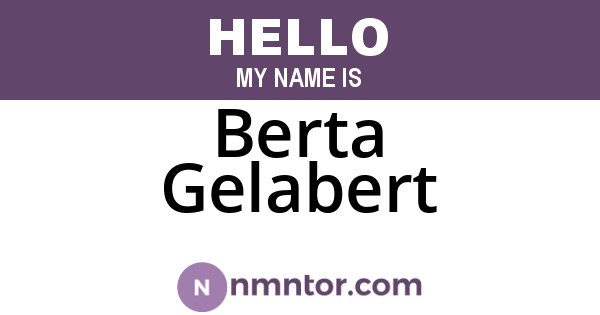 Berta Gelabert