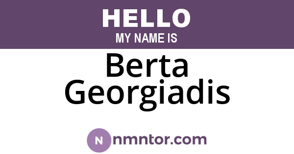 Berta Georgiadis