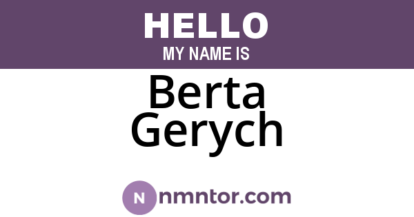 Berta Gerych