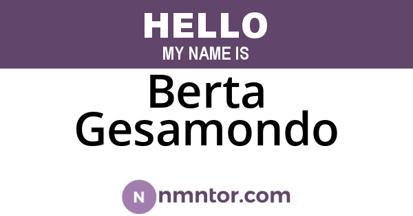 Berta Gesamondo