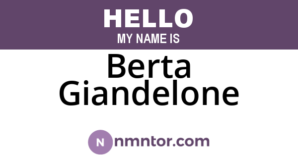 Berta Giandelone